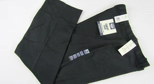 New DOCKERS Comfort Khaki Black Pant Flat Front Men 38x34 Relaxed Stretch $58 - Picture 1 of 9