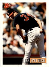 1993 Bowman California Angels Baseball Card #285 Russ Springer