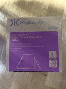 Knightsbridge CFR5WW 230V IP65 5W Fire-Rated LED Dimmable Downlight 3000K - Picture 1 of 1
