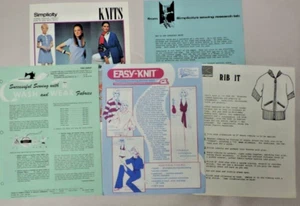 5 1970s Sewing Educational Pamphlets Lot: Sewing Knit Fabrics - Picture 1 of 6