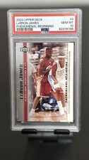LeBron James Rookie Card 2003 Upper Deck Phenomenal Beginning #9 PSA 10 GEM MT