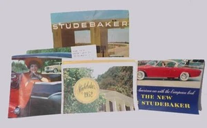 AUTOMÓVIL STUDEBAKER - 5 PIEZAS DE LOS AÑOS 50 EFÍMERO - '52, '53, '57, + 2 SIN FECHA - Imagen 1 de 4