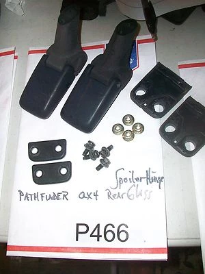 2002 Nissan Pathfinder Infiniti QX4  BOTH Rear Glass Spoiler Hinges PLUS PLUS - Image 1 of 2