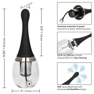Kit Completo Bombilla Enema Ducha Anal con 4 Puntas Limpieza Superior CleanStream - Imagen 1 de 4
