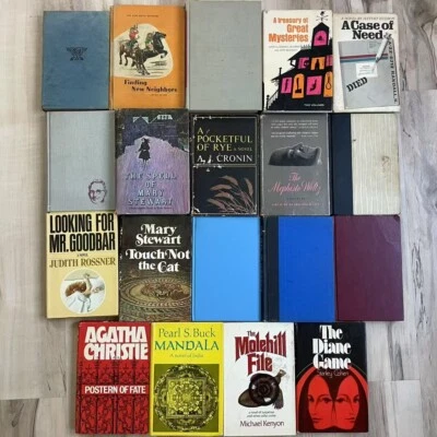 Lot of 19 Hardcover Novels 30s-70s Mystery, Drama, Sci-fi, Children’s Classics.. Foto 1 de 4