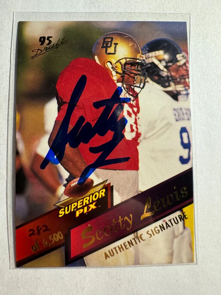 K160,375 - 1995 Superior Pix Autographs #92 Scotty Lewis Auto #/6500 - Image 1 of 1