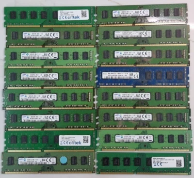 16  RAM sticks of , 8GB, 2RX8, PC3-12800U ECC (TOTAL =128GB) - Image 1 of 2