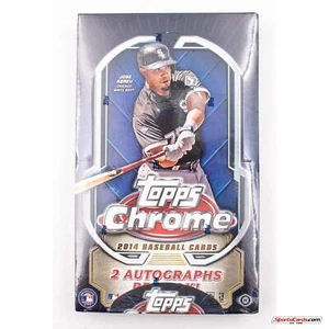 2014 Topps Chrome Baseball Hobby Box - 2 Autos Per Box! - Picture 1 of 2