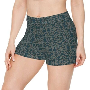 Tether Link Women's Shorts Workout Clothes Moisture Wicking Stretchy Fit Spandex - Picture 1 of 16