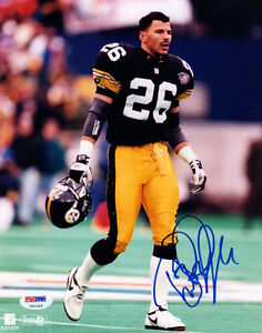 ROD WOODSON SIGNED AUTOGRAPHED 8x10 PHOTO PITTSBURGH STEELERS PSA/DNA