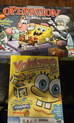海绵宝宝套装:2 棋盘游戏-操作和 Yahtzee JR!  — 第 1/4 张图片
