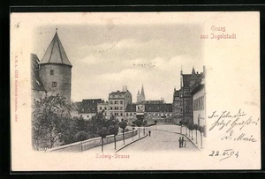 Ansichtskarte Ingolstadt, Ludwig-Strasse  - Picture 1 of 2