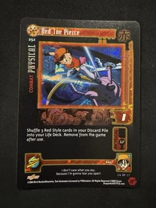 Red Toe Pierce 252 Ultra Rare Alt Foil Limited Dragonball GT Baby Saga Score Z - Picture 1 of 2