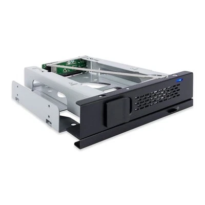 ICY DOCK MB171SP-1B, Tray-less Mobile Rack for 3.5" SATA/SAS HDD into 5.25" Bay, - Image 1 of 4
