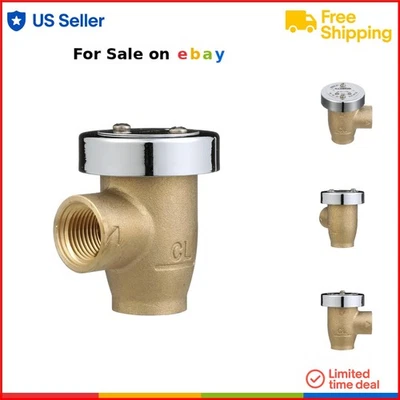 Lead-Free Brass Backflow Preventer Vacuum Breaker 1/2in Hot Cold Water Safe - Image 1 of 4