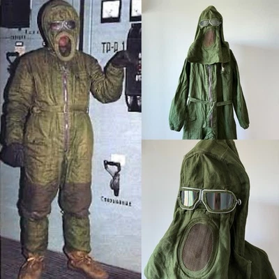 Soviet Union USSR vintage SHF SVCH radiation protective military suit cold war - Image 1 of 4
