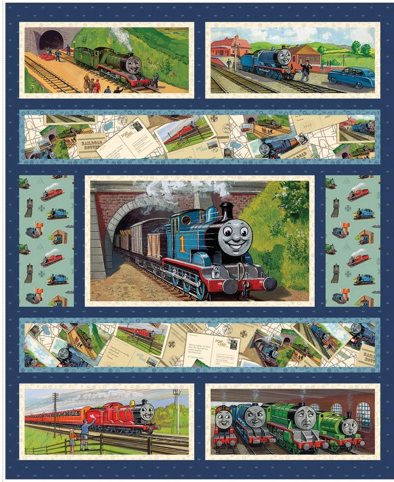 Thomas & Friends™ 80th Anniversary 35 1/2in x 43in Thomas & Friends Panel - Image 1 of 1