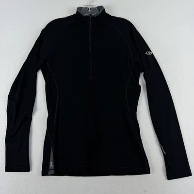 Icebreaker GT 200 Capa Base Técnica Hombre Grande Lana Merino Negro Exterior Foto 1 de 4