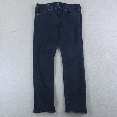 J CREW Jeans Mens 33x30 Blue Denim Stretch 484 Slim Fit Deep Lake Wash Pants - Image 1 of 4