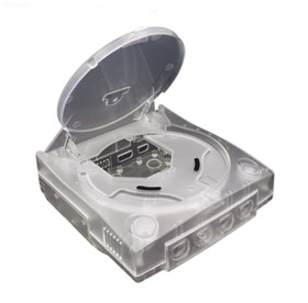 SEGA Dreamcast Replacement Shell Transparent Console Housing Kit in Clear