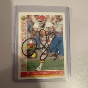 ๐ Derrick Thomas Autograph 1993 Upper Deck Card - Picture 1 of 2