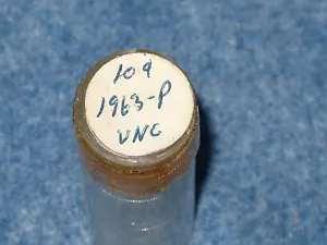 1963 Roosevelt Silver Dime Gem Brilliant Uncirculated roll of 50 coins E0673 - Picture 1 of 8