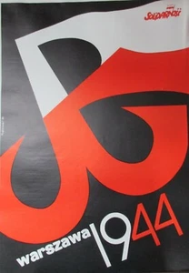 POLOGNE SOLIDARNOSC REPRODUCTION  AFFICHE RÉSISTANCE VARSOVIE POLSKA WALCZACA  - Picture 1 of 1