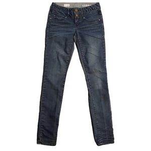 Gap 1969 Jeans Women's Size 26 Dark Wash Low Rise Stretch Skinny Denim Pants - Picture 1 of 11