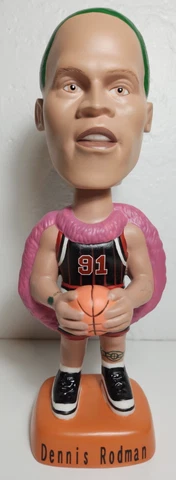Dennis Rodman Chicago Bulls Green Hair Bobble head Chicago Bulls Bobblehead Cover