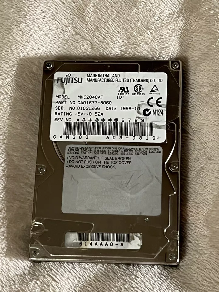 FUJITSU MHC2040AT 4GB Used, in working condition - Image 1 of 2