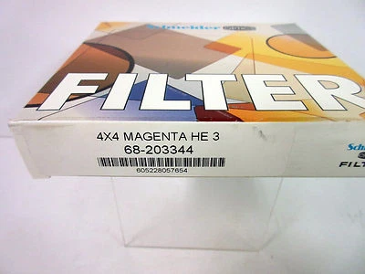 New Schneider Optics Magenta Hard Edge 3 Graduated Filter MFR #68-203344 - Image 1 of 4
