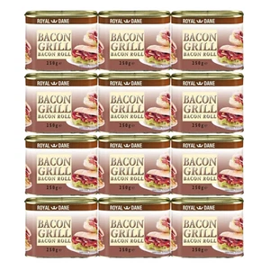 12x Royal Dane Bacon Grill Bacon Roll - 250g - Picture 1 of 2