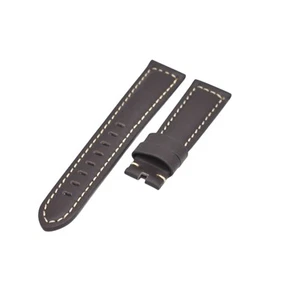 Correa de reloj de cuero marrón 22x20 mm para sumergible Panerai Luminor Marina - Imagen 1 de 6