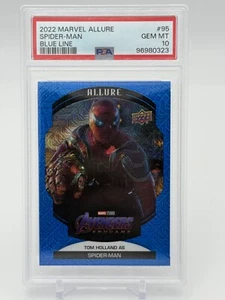 2022 Marvel Allure Tom Holland as Spider-Man Blue Line Parallel /35 PSA 10 - Picture 1 of 2