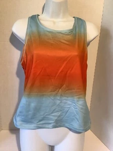 Danskin  Womens Size XL Blue Semi-Fitted Athletic Racerback Tank Top 14 16 NWT - Picture 1 of 4