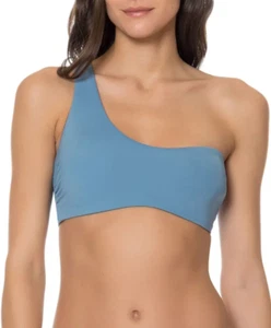 New Red Carter Women's Size M Blue Strappy Tassel Padded One-Shoulder Bikini Top - Picture 1 of 8