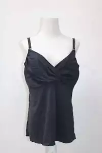 Swim Systems Women's Crossroads Tankini Top Swimsuit with Underwire Onyx 34D - Picture 1 of 4