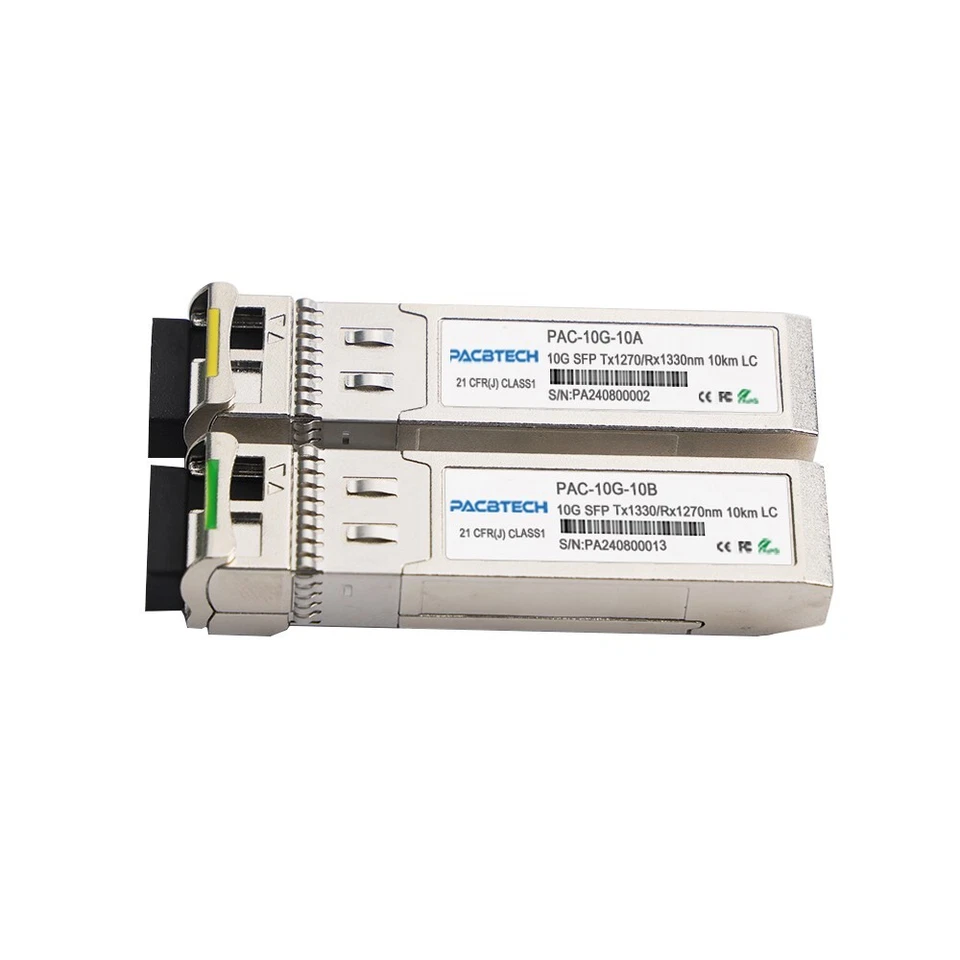 SFP + 10G BiDi WDM модуль 3 км 10 км 20 км 40 км 60 км 80 км совместимый Cisco лот - Изображение 1 из 4