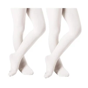 Girls' Ballet Dance Tights Thick Soft Footed Tights for Kids - Picture 1 of 6