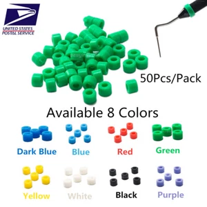 Paquete de 50 anillos pequeños de silicona para instrumentos higienistas dentales Easyinsmile código de color - Imagen 1 de 20