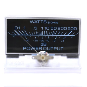 SD-H-10050 Panel Messgerät Schwarz und Blau Hintergrund VU (DC500uA) Audiogeräte Verwendung - Bild 1 von 6