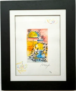 PETER MAX 12x16 in. Acrylic painting (Handmade) signed, numbered & stamped - Picture 1 of 7