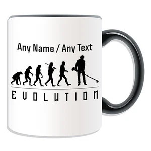 Personalised Gift Gardener Mug Money Box Cup Evolution Design Name Landscaping - Picture 1 of 21