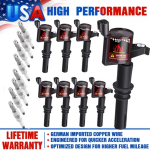 8 Ignition Coil & Spark Plugs For Ford F150 Expedition 5.4L 2004 2005-2008 DG511 - Picture 1 of 12