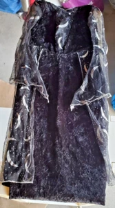 Celestial Sorceress Girls Small 4 - 6x Velvet Gown Glitter Sleeves Dress Costume - Picture 1 of 4