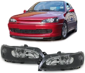 Für Peugeot 306 ab 1997- Klarglas Scheinwerfer Schwarz Links + Rechts - Bild 1 von 5
