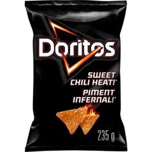 Chips de tortilla de calor de chile dulce Doritos 2x235 g FRESCAS Y SEGURAS - Imagen 1 de 1