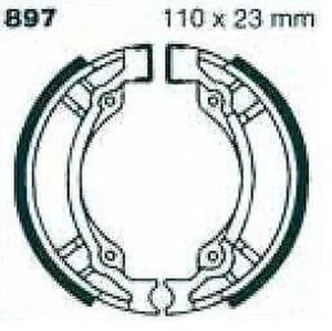 EBC Zapatas De Freno 897 Trasero para Pegaso Corona 50 Comfort Nuevo - Imagen 1 de 1