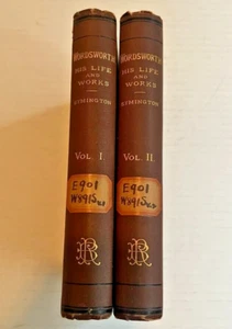 Wordsworth His Life and Works Vol I & II Biographical Sketch Symington 1881 Rare - Picture 1 of 17
