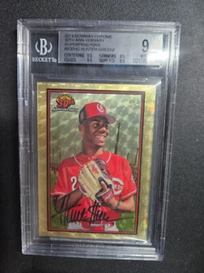 π 2019 Bowman Chrome 30th Ann. HUNTER GREENE GOLD SUPERFRACTOR #1/1 BGS 9 - Picture 1 of 2